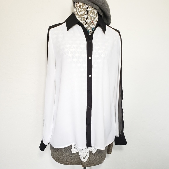 Decree Colorblock Long Sleeve Button Down Shirt - Picture 2 of 6